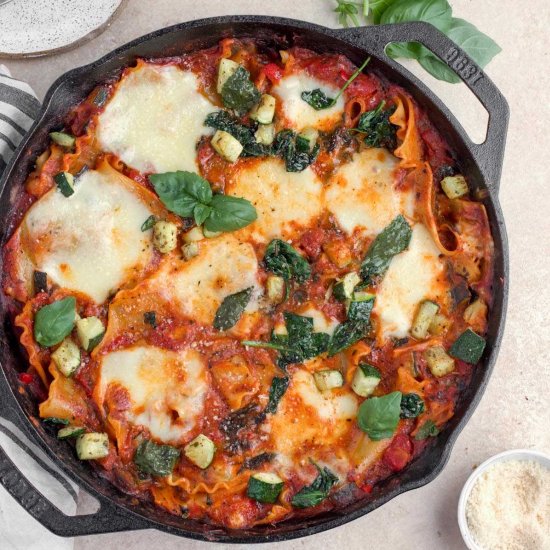 Vegetarian Lasagna Skillet