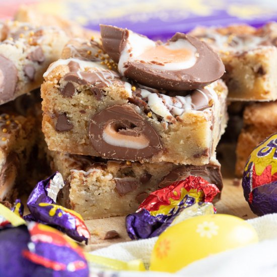 Creme Egg Blondies