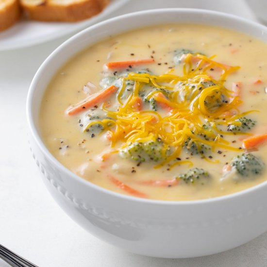 skinny broccoli cheddar soup