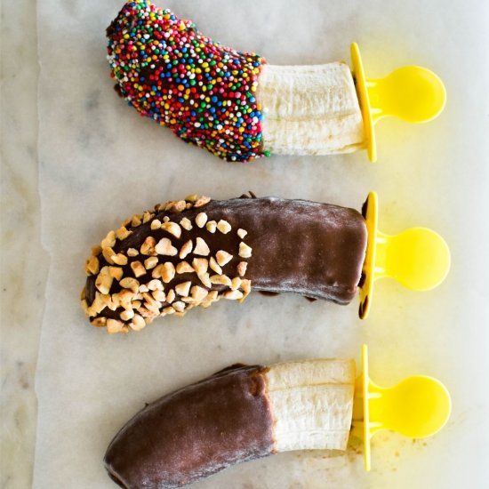 Frozen Chocolate Bananas