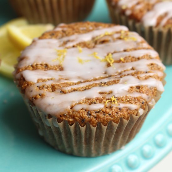 Easy Vegan Lemon Poppy Seed Muffins