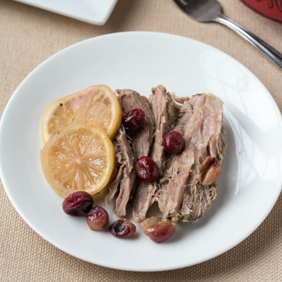 Crock Pot Pork Roast W/ Cranberries