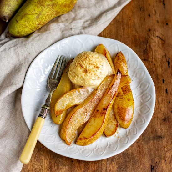 Maple Fried Pears