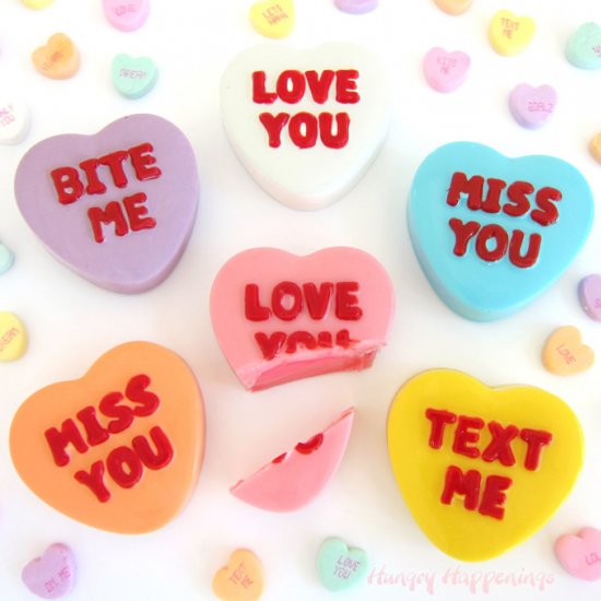 Conversation Heart Truffles