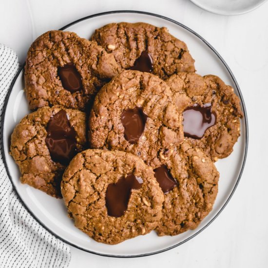 PEANUT BUTTER CHOCOLATE COOKIES