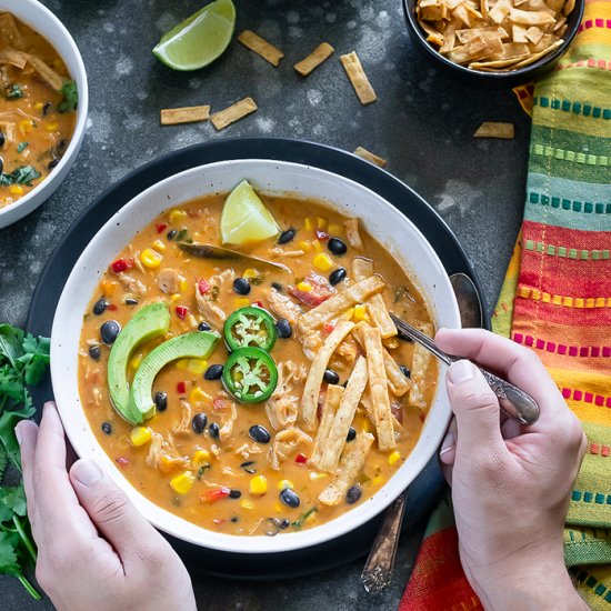 Instant Pot Chicken tortilla Soup