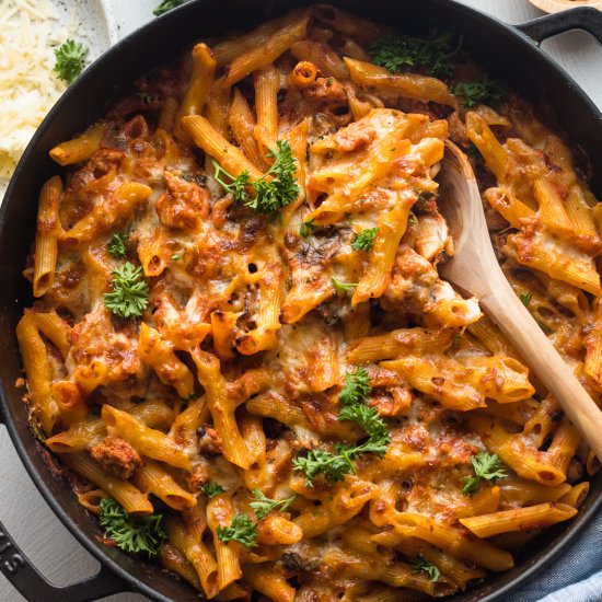 Ground Turkey Pasta Bake