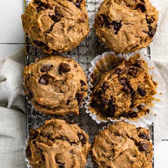 Almond Butter Banana Muffins