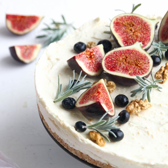 No Bake Fig & Orange Cheesecake