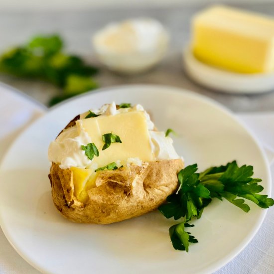 Toaster Oven Baked Potato