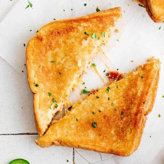 Air Fryer Jalapeno Grilled Cheese