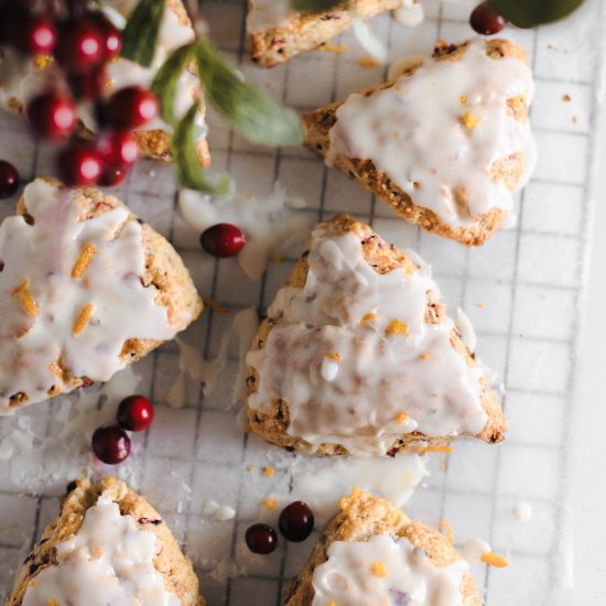 Cranberry orange scones