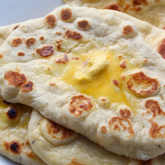 Garlic naan bread recipe