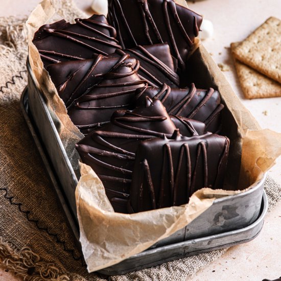 Chocolate covered graham crackers