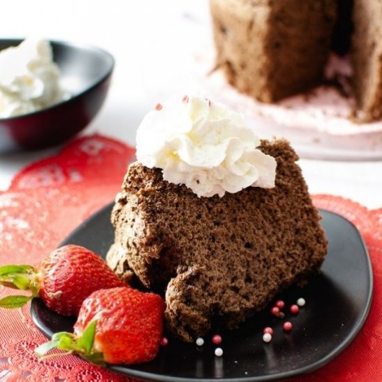 Chocolate Mocha Angel Food Cake