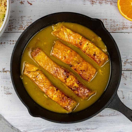 Honey Orange Glazed Salmon