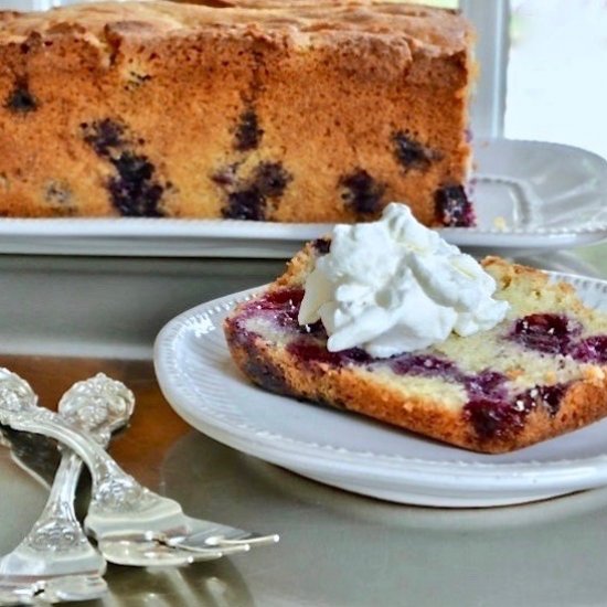 Blueberry Lemon Pound Cake