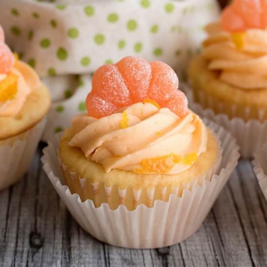 Orange Creamsicle Cupcakes