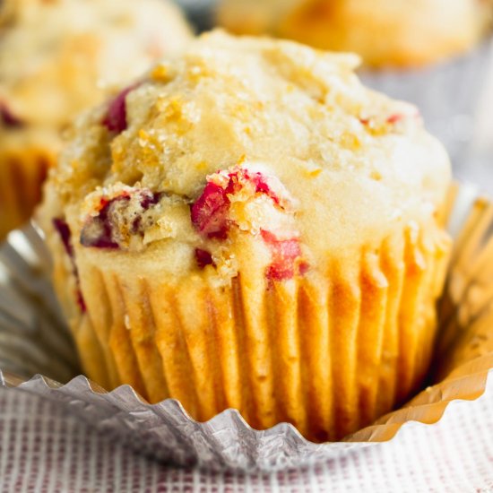 Healthy Cranberry Orange Muffins