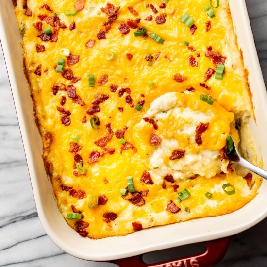 loaded mashed potato casserole