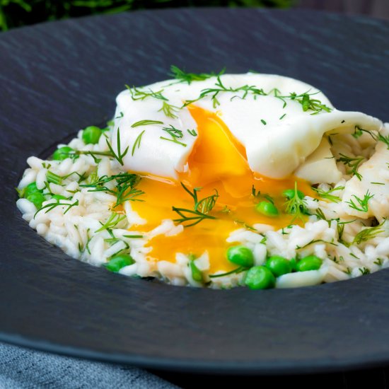 Smoked Haddock Risotto with Peas