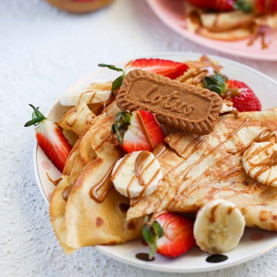 Lotus Biscoff Crepes