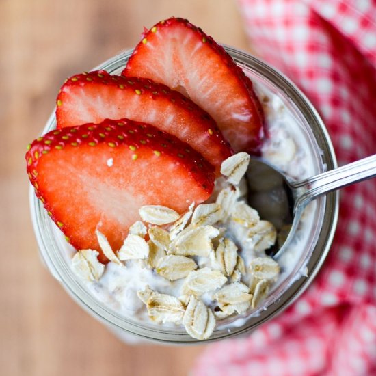 Healthy Kefir Overnight Oats