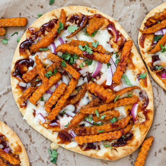 Sweet Potato Fry Barbecue Pizza