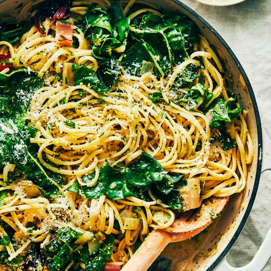 Lemon Swiss Chard Pasta