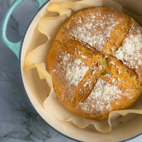 Artisan Dutch Oven Semolina Bread