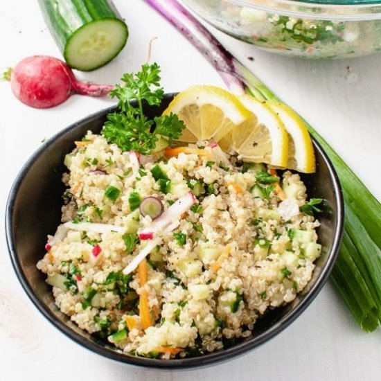 Easy Vegan Quinoa Tabbouleh Salad