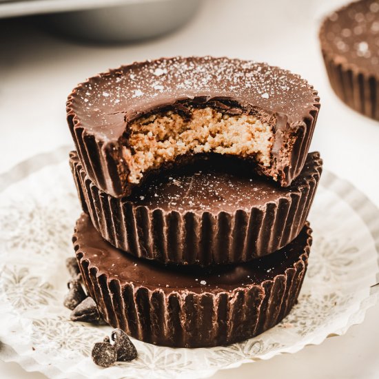 Homemade peanut butter cups