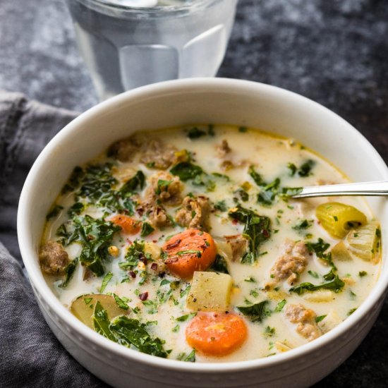 Creamy Sausage Kale Potato Soup