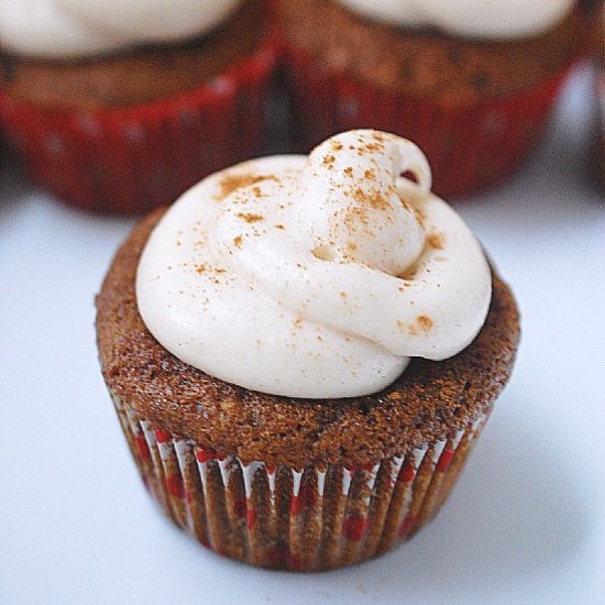 Gingerbread cupcakes