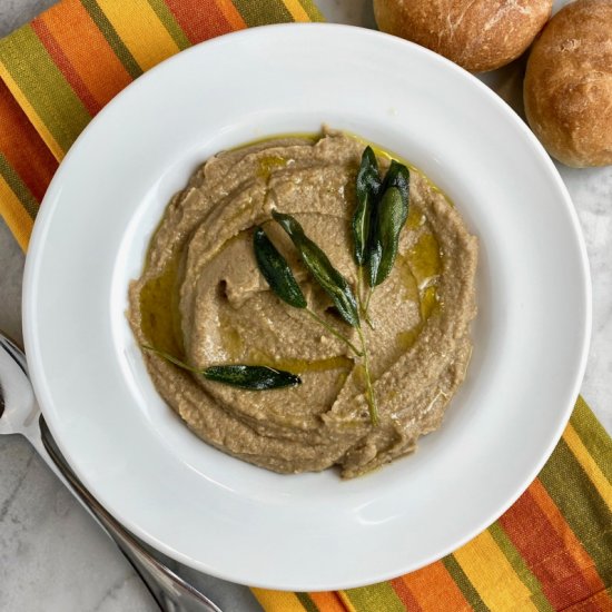 Roasted Eggplant & Lentil Soup