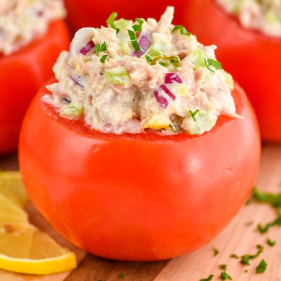 Tuna Stuffed Tomatoes