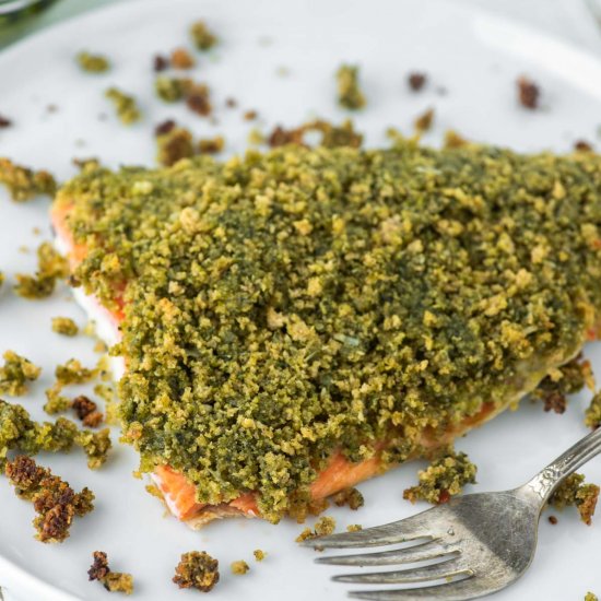 Pesto Crusted Salmon