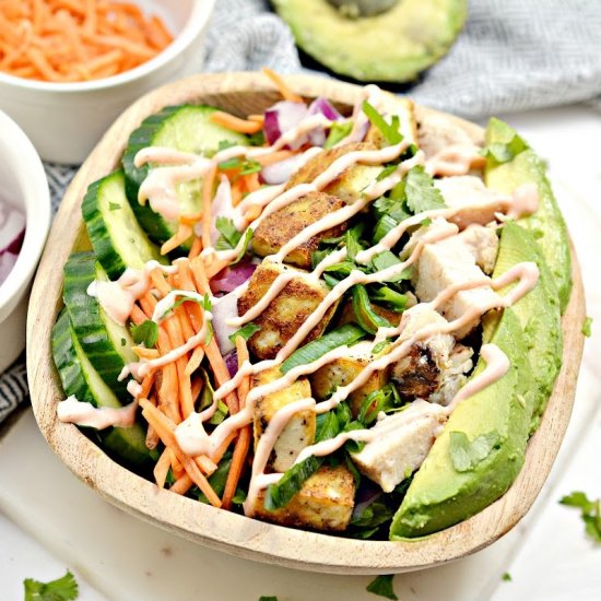 LOW-CARB POKE BOWL SALAD