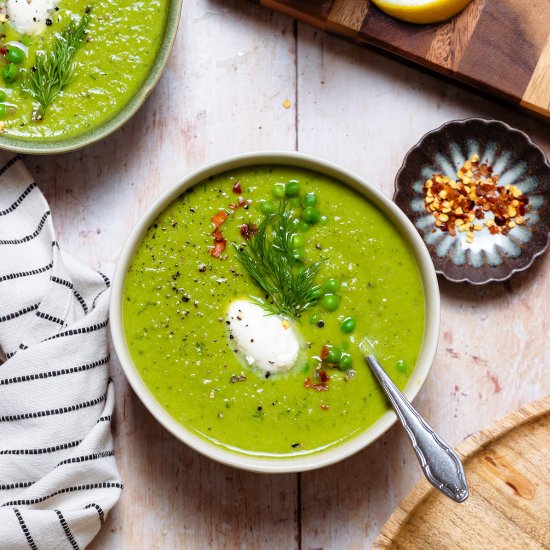 green pea soup