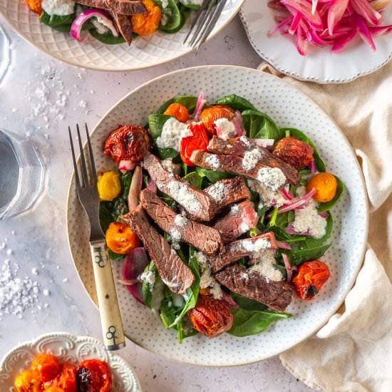 Beef Salad with Burst Tomatoes