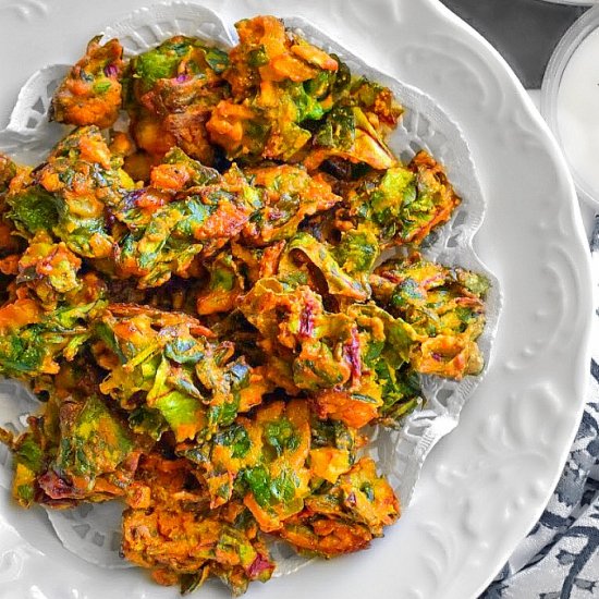 Beetroot Greens Fritters