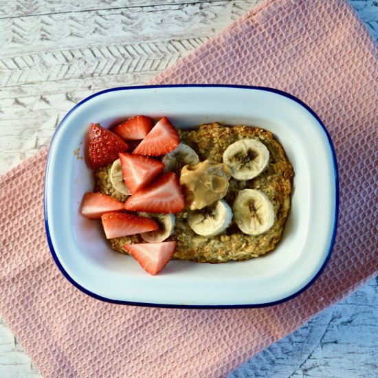 Banana & Peanut Butter Baked Oats