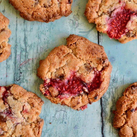 Raspberry Choc Chip Cookies