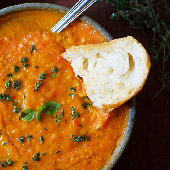 Roasted Tomato Basil Soup