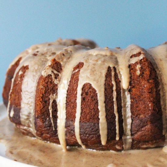 Cinnamon Glazed Pumpkin Bundt Cake