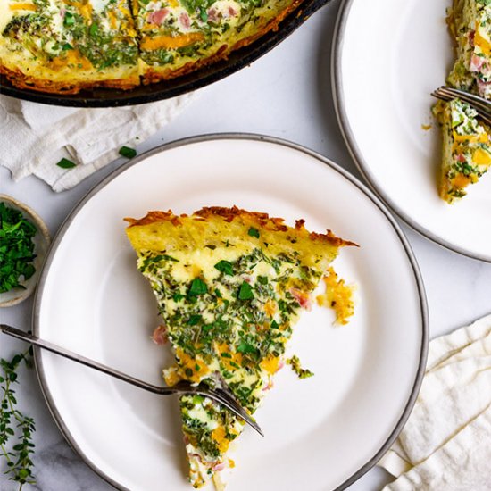 potato crust quiche