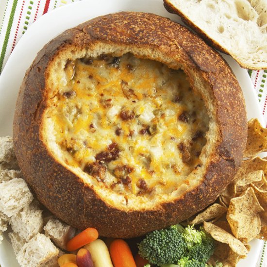 Hot Cheese and Bacon Dip