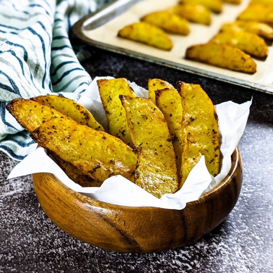 Aromatic Baked Potato Wedges