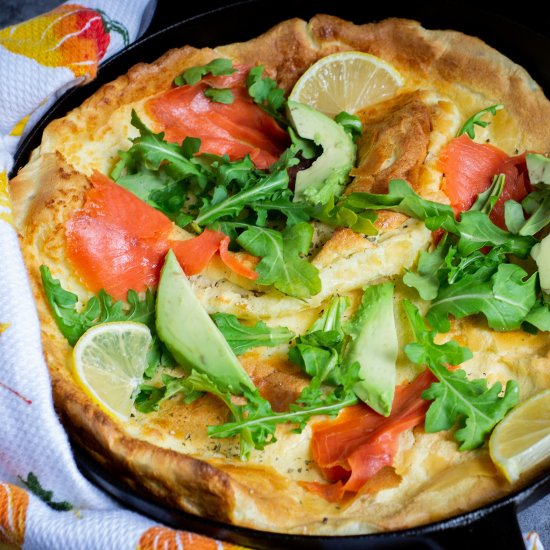 Smoked Salmon & Arugula Dutch Baby