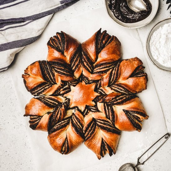 Star bread recipe with chocolate